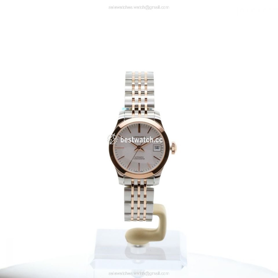 Longines Record Womens watch Automatic Gold Steel L2.320.5.72.7