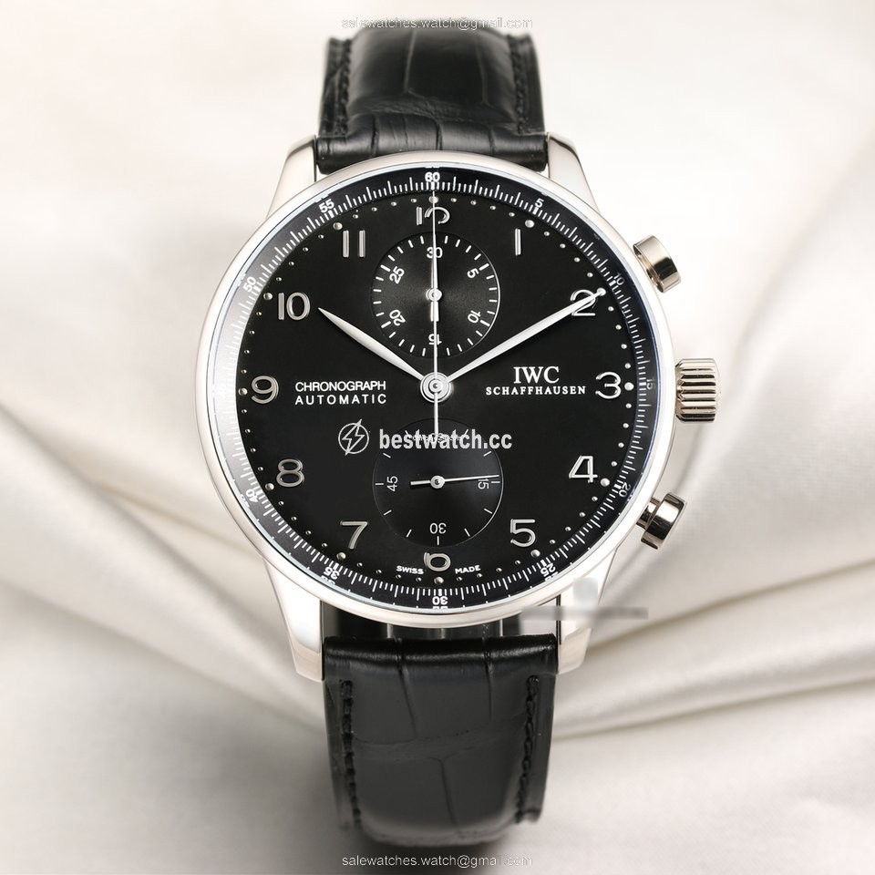IWC Portuguese Chronograph Mens watch Unisex Automatic White gold IW371413
