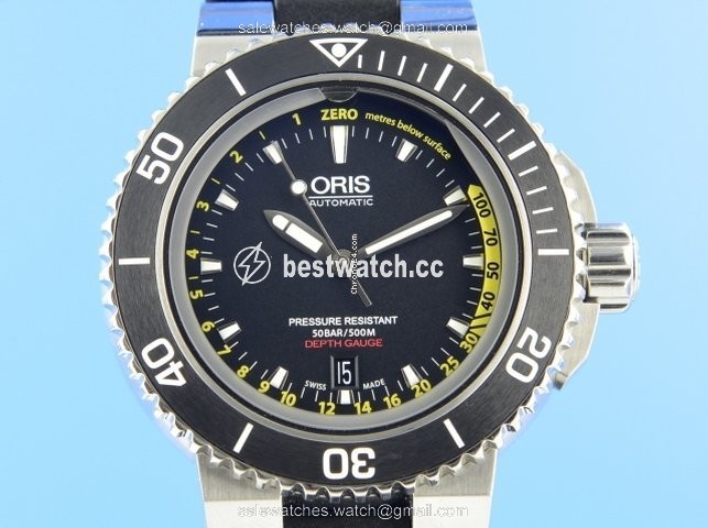Oris Aquis Depth Gauge Automatic Steel 01 733 7675 4154-Set