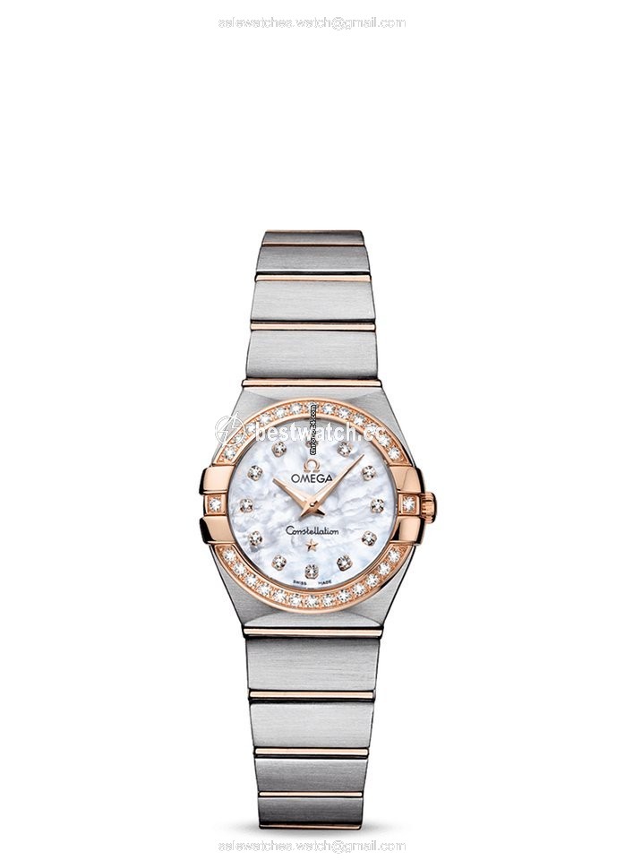 Omega Constellation Quartz Womens watch Quartz Gold Steel 123.25.24.60.55.001
