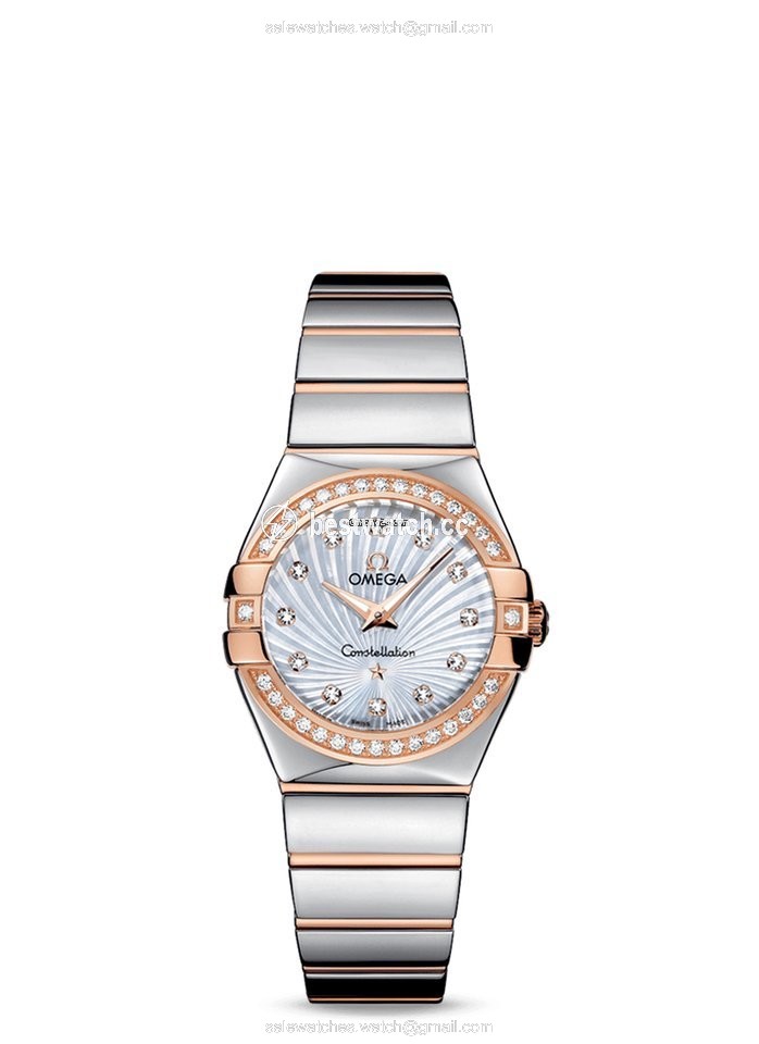 Omega Constellation Quartz Womens watch Quartz Gold Steel 123.25.27.60.55.006