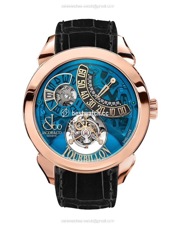 Jacob & Co. Mens watch Unisex Manual winding Rose gold PT510.40.NS.MB.A