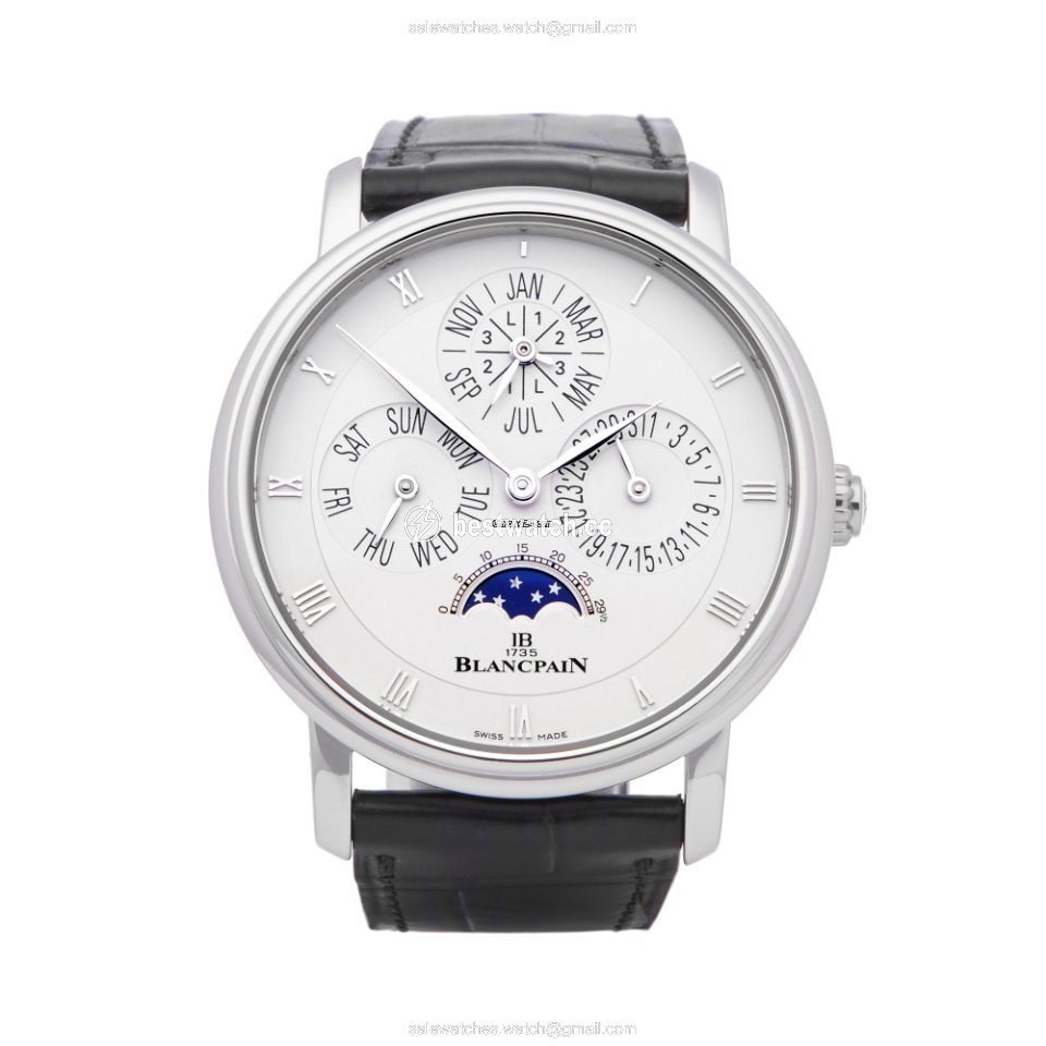 Blancpain Villeret Mens watch Unisex Automatic Platinum 6057-3442-55B