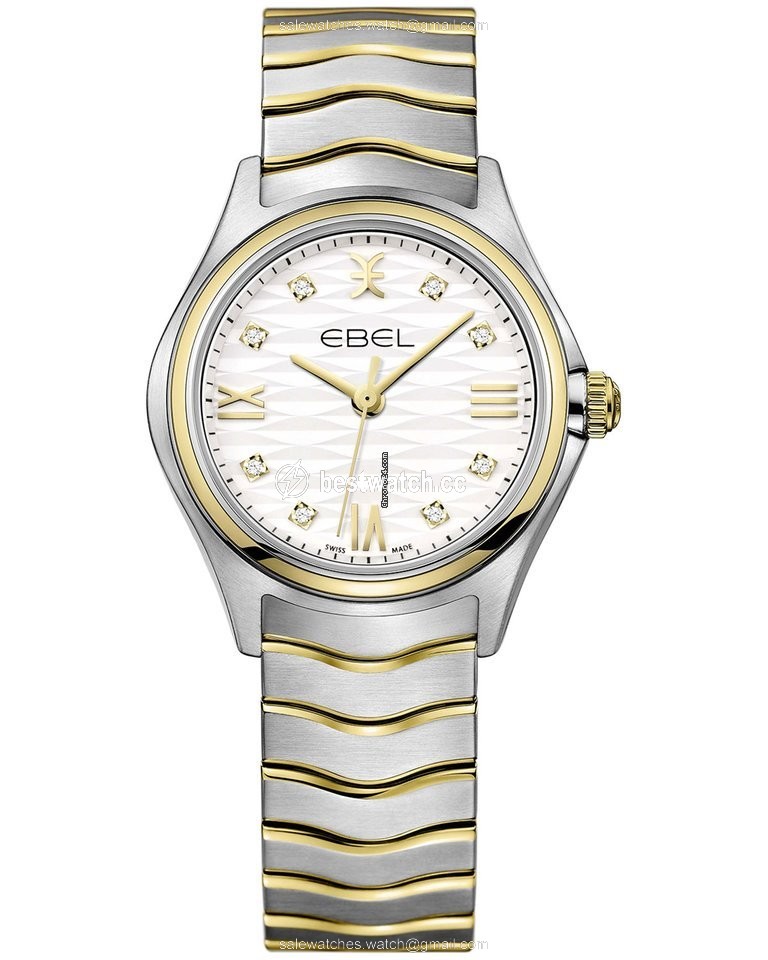 Ebel Wave Womens watch Quartz Gold Steel 1216415