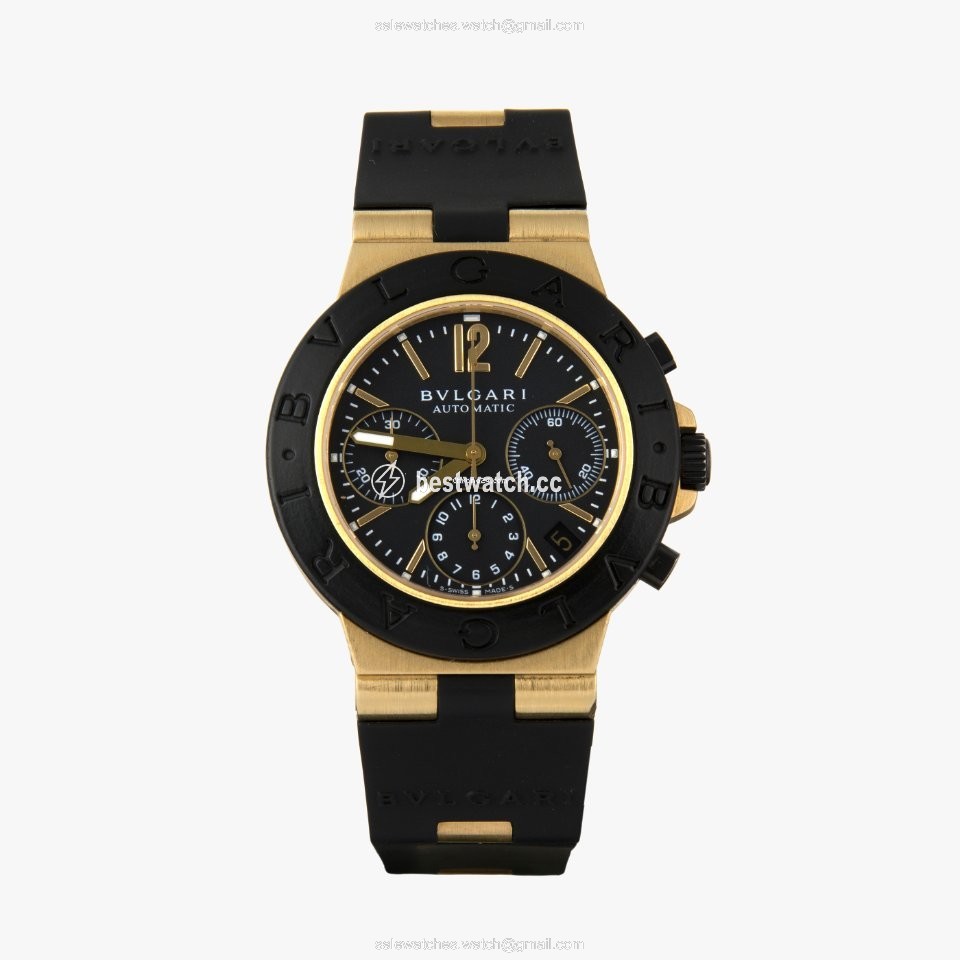 Bulgari Diagono Mens watch Unisex Automatic Yellow gold AC 38 G