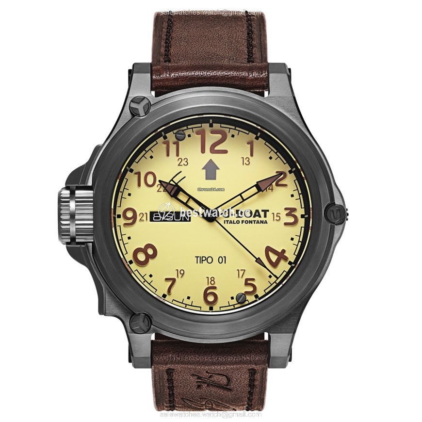 U-Boat Tipo 01 Mens watch Unisex Automatic Titanium 7900