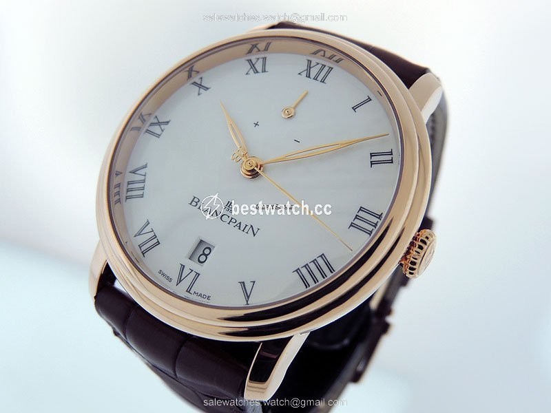 Blancpain Villeret Mens watch Unisex Manual winding Rose gold 6613.3631.55B