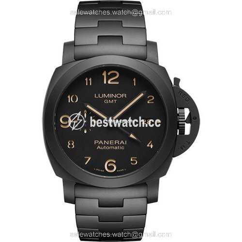 Panerai Luminor 1950 3 Days GMT Automatic Mens watch Unisex Automatic Ceramic PAM01438-1