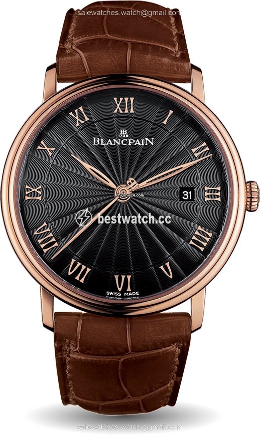 Blancpain Villeret Ultra-Slim Mens watch Unisex Automatic Rose gold 6651-3630-55B