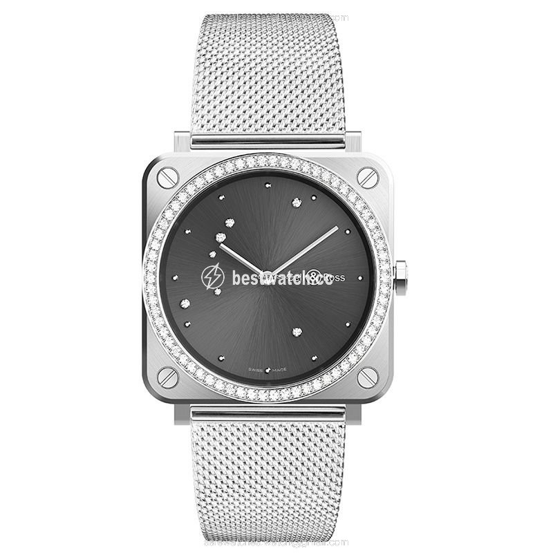 Bell & Ross BR S Womens watch Quartz Steel BRS-ERU-ST-LGD SST