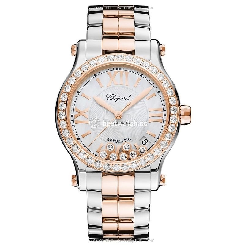 Chopard Happy Sport Womens watch Automatic Gold Steel 278559-6007
