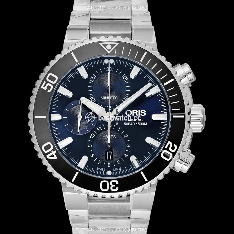 Oris Aquis Chronograph Mens watch Unisex Automatic Steel 01 774 7743 4155- 07 8 24 05