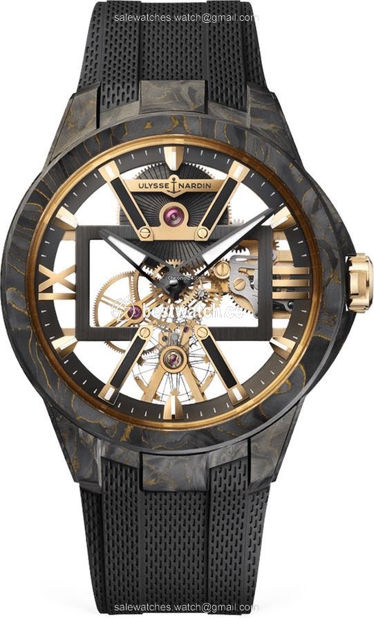 Ulysse Nardin Executive Mens watch Unisex Manual winding Carbon 3715-260-3 CARB Carbonium Gold