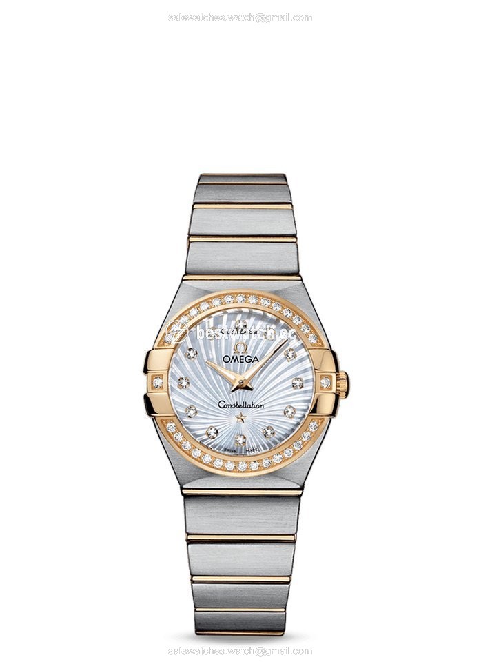 Omega Constellation Quartz Womens watch Quartz Gold Steel 123.25.27.60.55.004