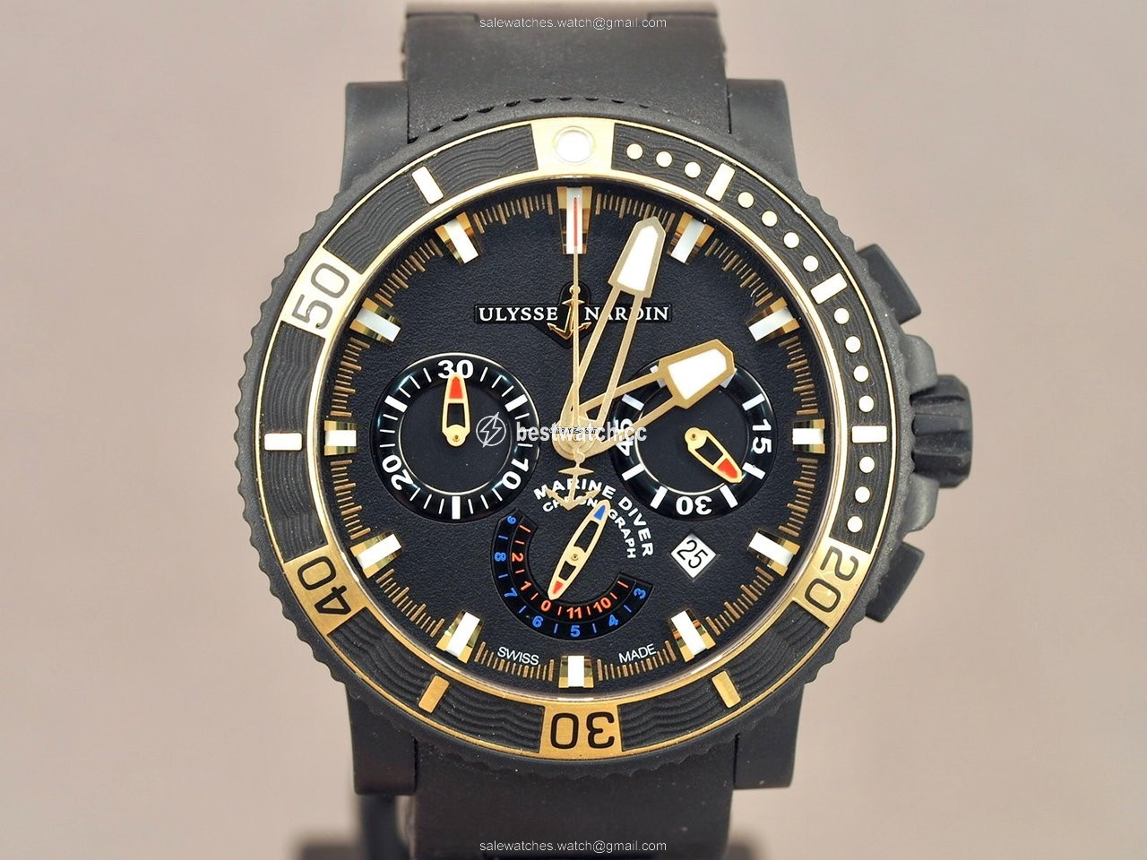 Ulysse Nardin Diver Black Sea Mens watch Unisex Automatic Steel 353-90-3C