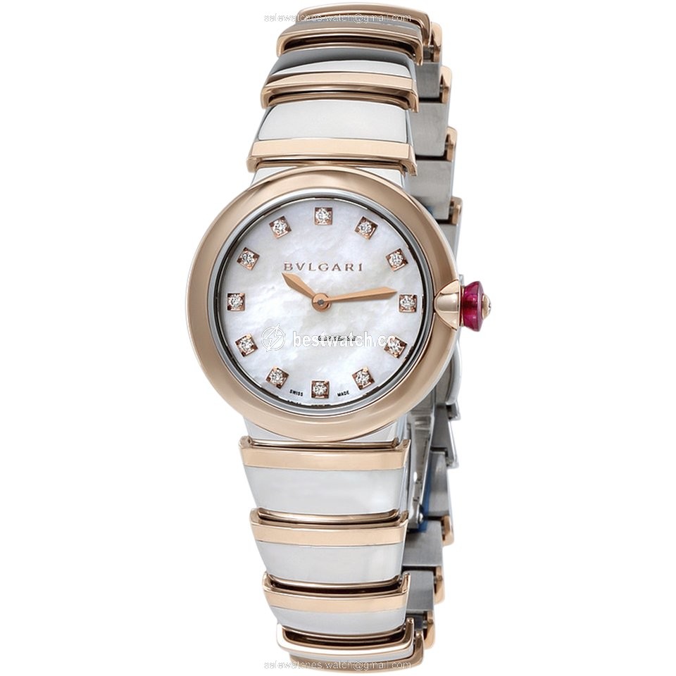 Bulgari Lucea Womens watch Quartz Gold Steel 102194 LU28WSPGSPG 12
