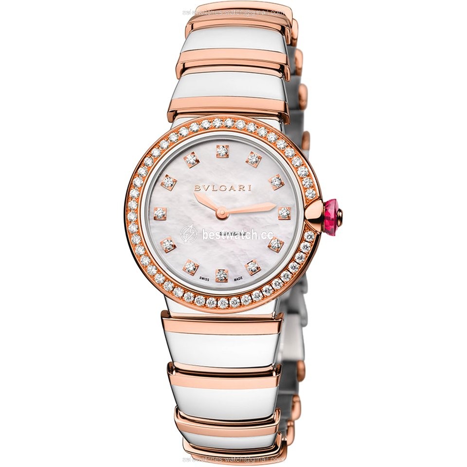 Bulgari Lucea Womens watch Quartz Gold Steel 102475 LU28WSPGDSPG 12