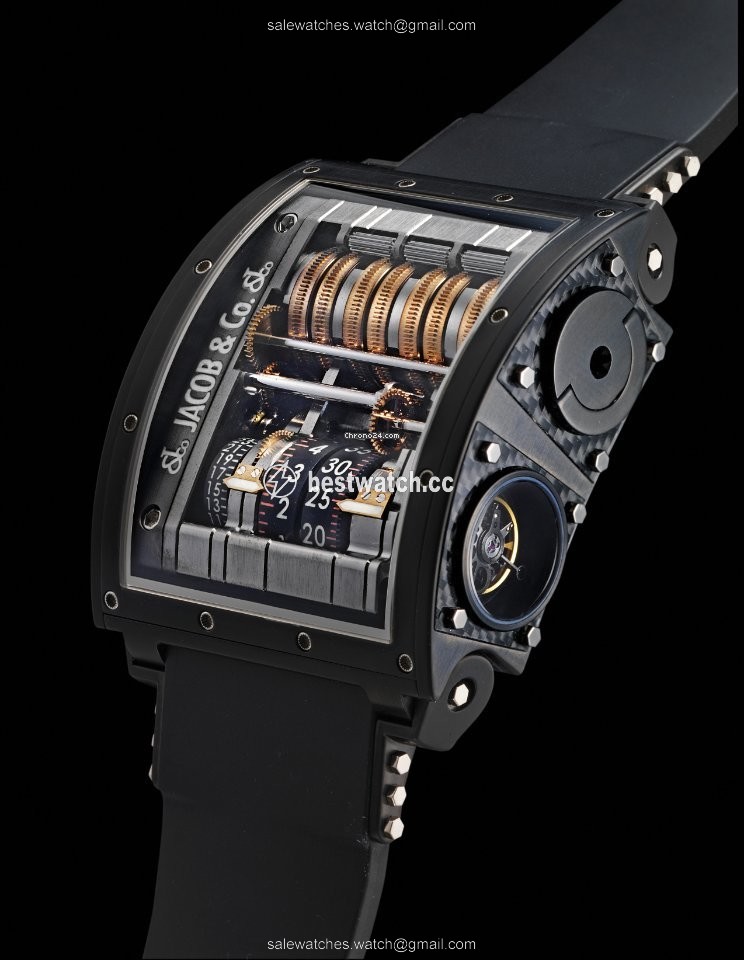 Jacob & Co. Mens watch Unisex Manual winding Black Magnesium