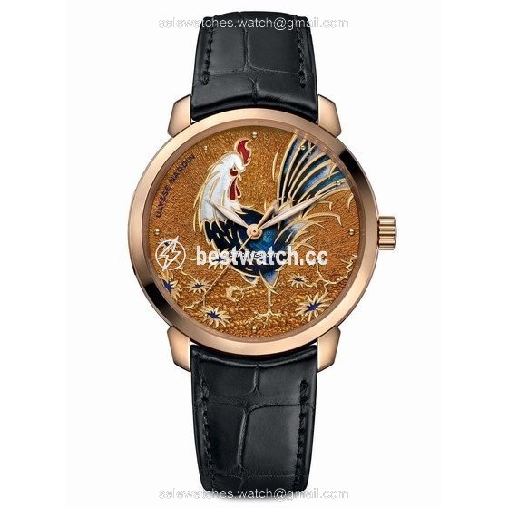 Ulysse Nardin Classico Mens watch Unisex Automatic Rose gold 8152-111-2 ROOSTER