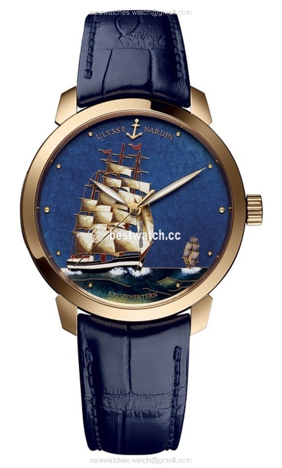Ulysse Nardin Classico Mens watch Unisex Automatic Rose gold 8156-111-2 KRUZ
