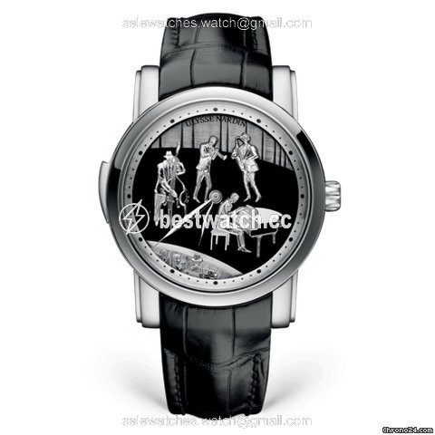 Ulysse Nardin Mens watch Unisex Manual winding Platinum 749-88
