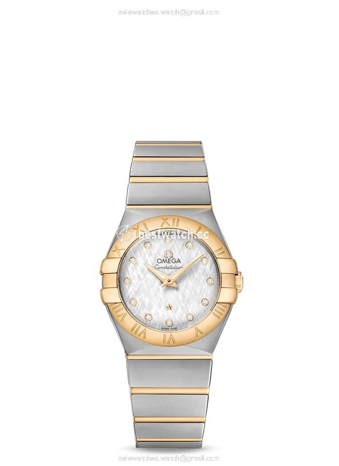 Omega Constellation Quartz Womens watch Quartz Gold Steel 123.20.27.60.52.001
