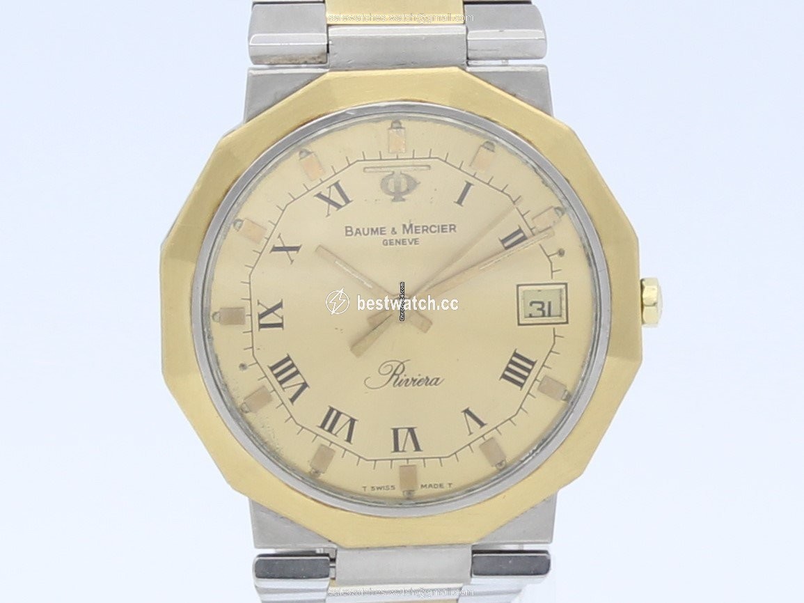 Baume & Mercier Riviera Mens watch Unisex Quartz Gold Steel A51120.018