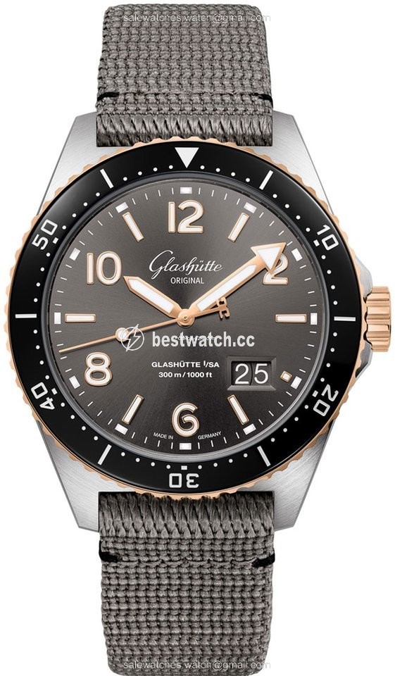 Glashutte Original Mens watch Unisex Automatic Gold Steel 1-36-13-04-91-34