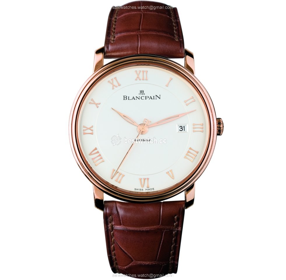Blancpain Villeret Ultra-Slim Mens watch Unisex Automatic Red gold 6651-3642-55B