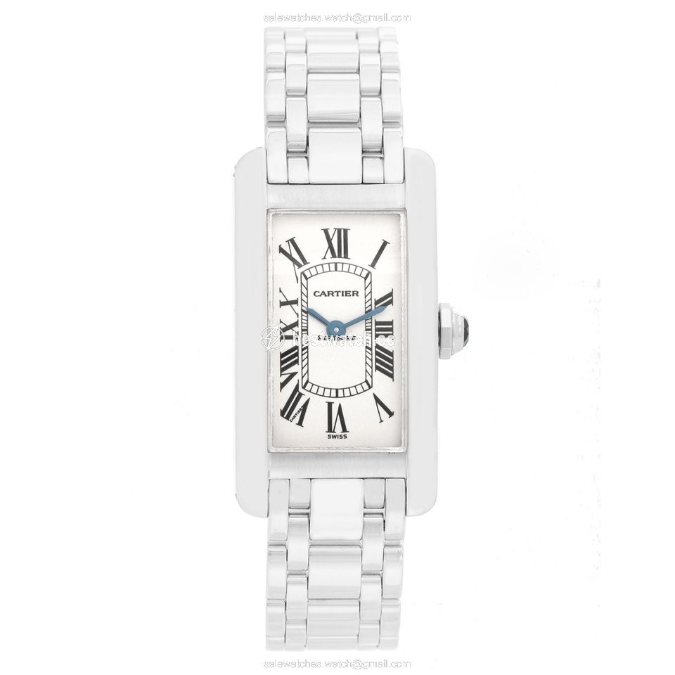 Cartier Tank Americaine Womens watch Quartz White gold W26019L1 1713
