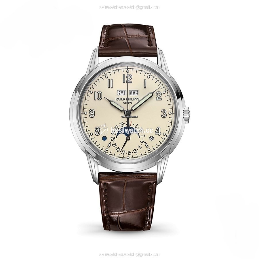 Patek Philippe Perpetual Calendar Mens watch Unisex Automatic White gold 5320G-001