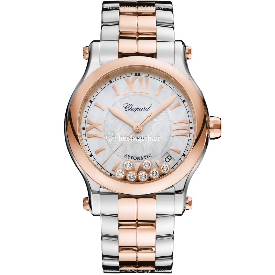 Chopard Happy Sport Womens watch Automatic Gold Steel 278559-6009