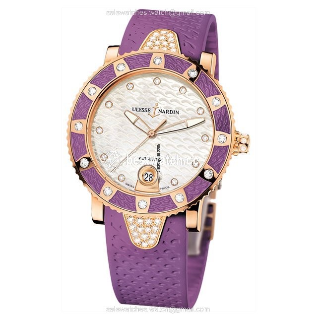 Ulysse Nardin Lady Diver Womens watch Automatic Rose gold 8106-101e-3c 10.17