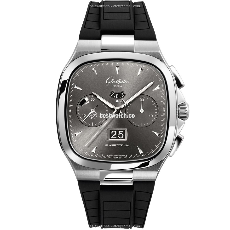 Glashutte Original Seventies Chronograph Panorama Date Mens watch Unisex Automatic Steel 1-37-02-01-02-33