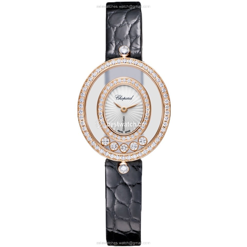 Chopard Happy Diamonds Womens watch Quartz Rose gold 204292-5301