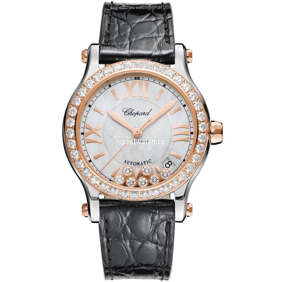 Chopard Happy Sport Womens watch Automatic Gold Steel 278559-6006