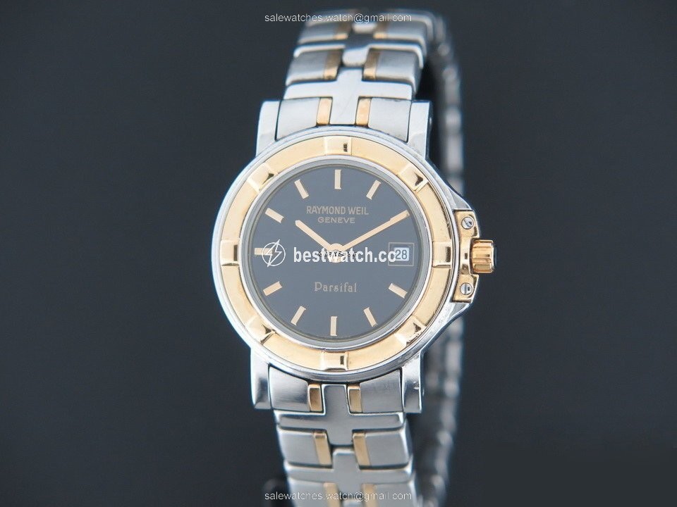Raymond Weil Parsifal Mens watch Unisex Quartz Gold Steel 9430