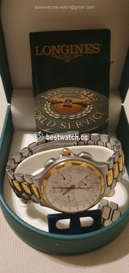 Longines Conquest Mens watch Unisex Quartz Gold Steel L1.614.3