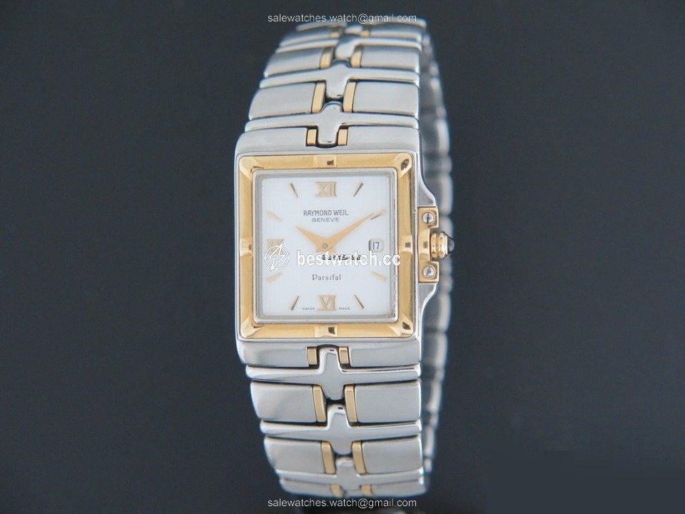 Raymond Weil Parsifal Mens watch Unisex Quartz Gold Steel 9390