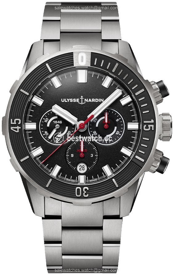 Ulysse Nardin Diver Chronograph Mens watch Unisex Automatic Titanium 1503-170-7m 92