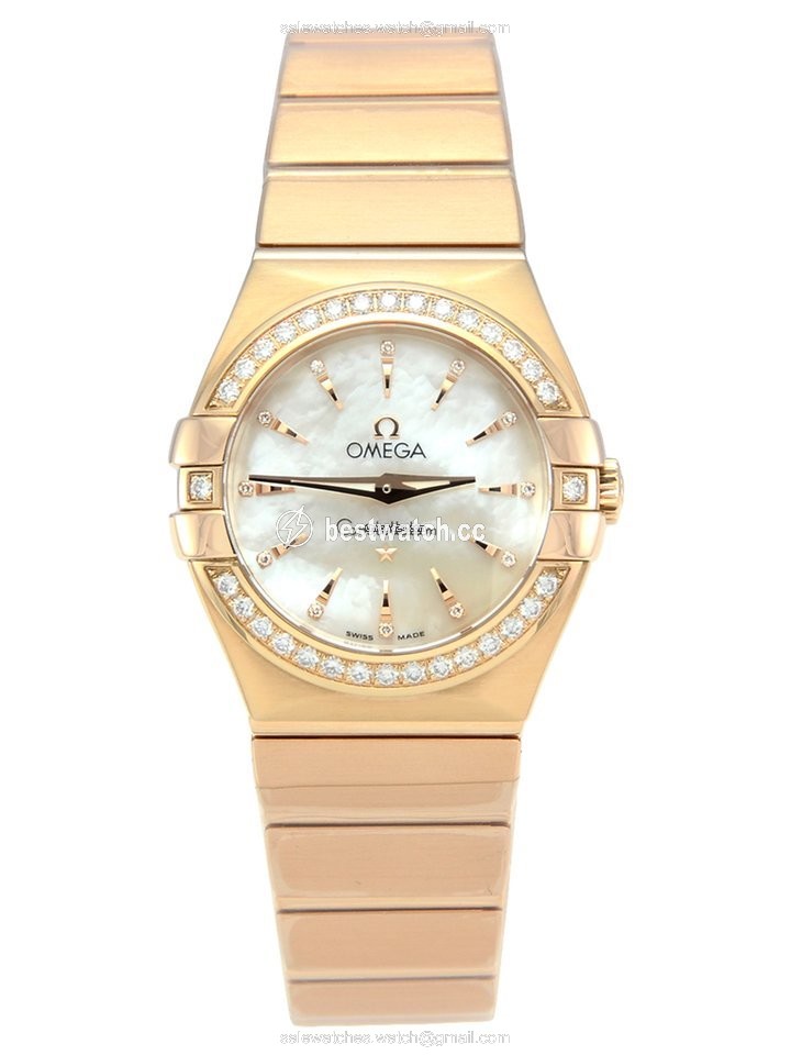 Omega Constellation Quartz Womens watch Quartz Rose gold 123.55.27.60.55.002