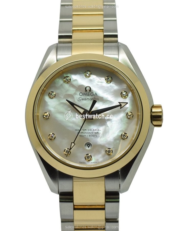 Omega Seamaster Aqua Terra Womens watch Automatic Gold Steel 231.20.34.20.55.002