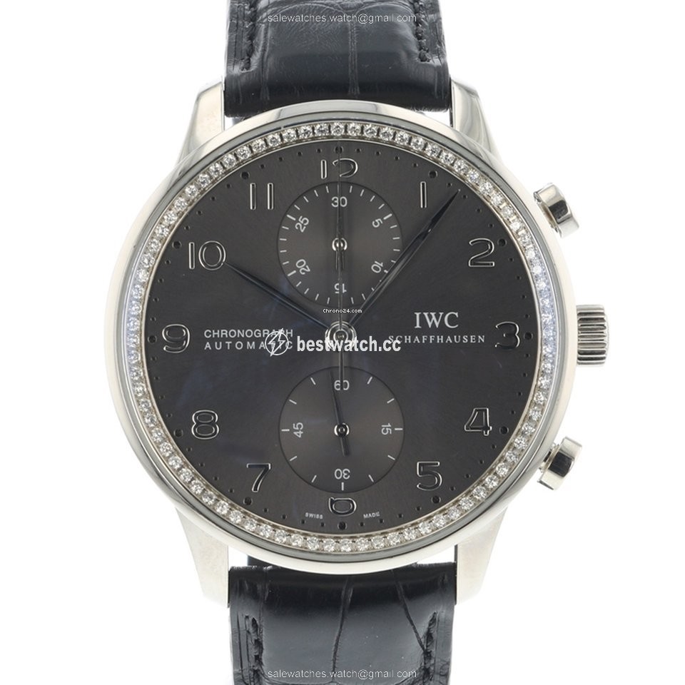 IWC Portuguese Chronograph Mens watch Unisex Automatic White gold IW371473