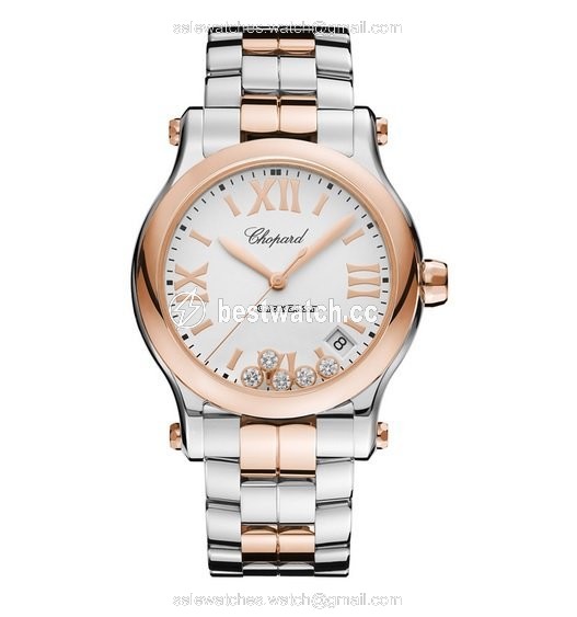 Chopard Happy Sport Womens watch Quartz Gold Steel 278582-6002