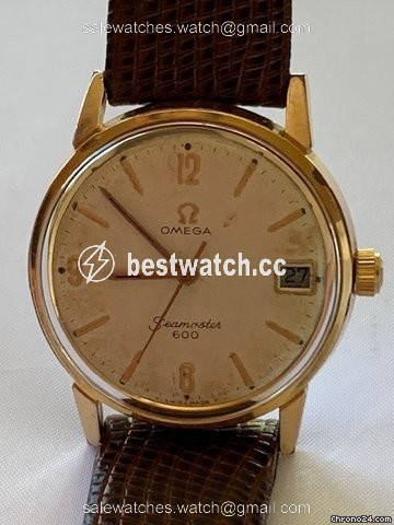 Omega Seamaster Mens watch Unisex Manual winding Gold Steel 136.012
