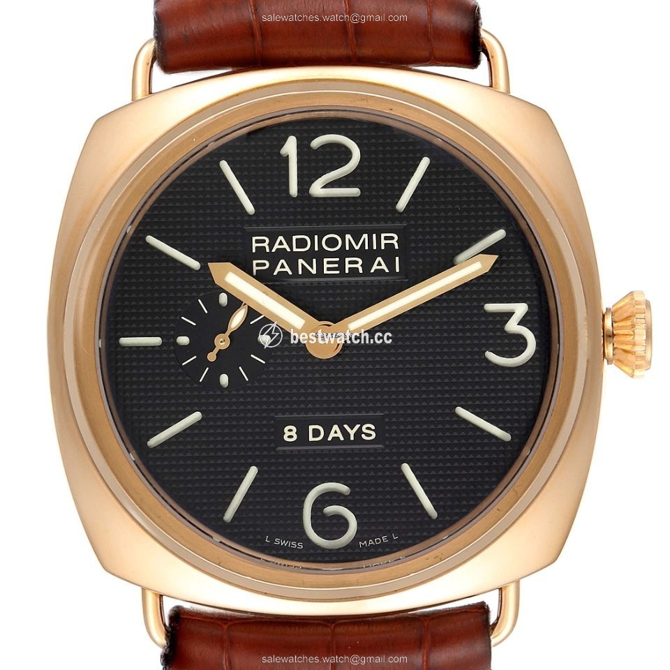 Panerai Radiomir 8 Days Mens watch Unisex Manual winding Rose gold PAM00197