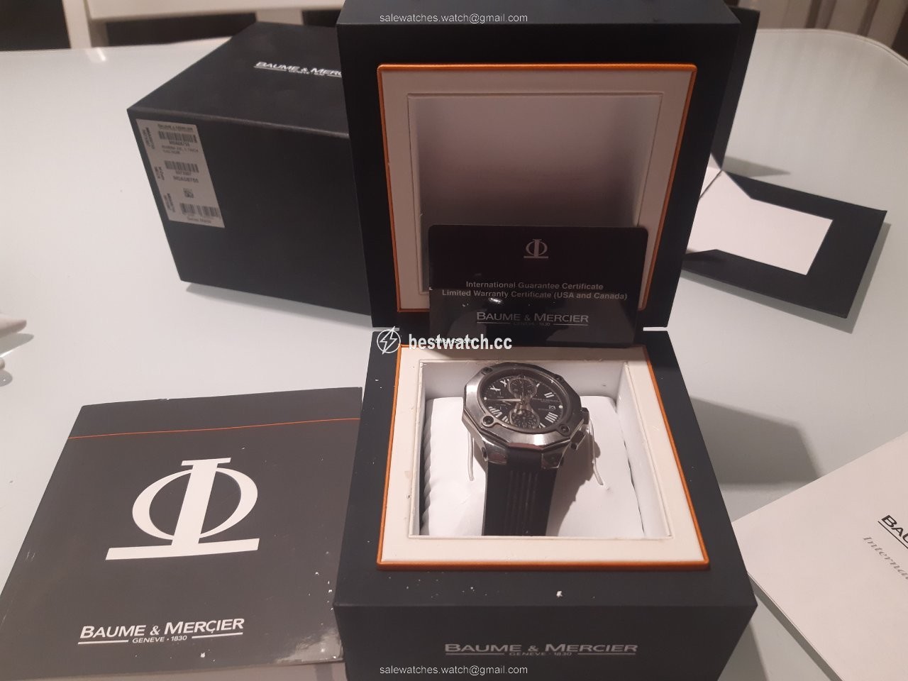 Baume & Mercier Riviera Mens watch Unisex Automatic Steel 65605 chrono xxl