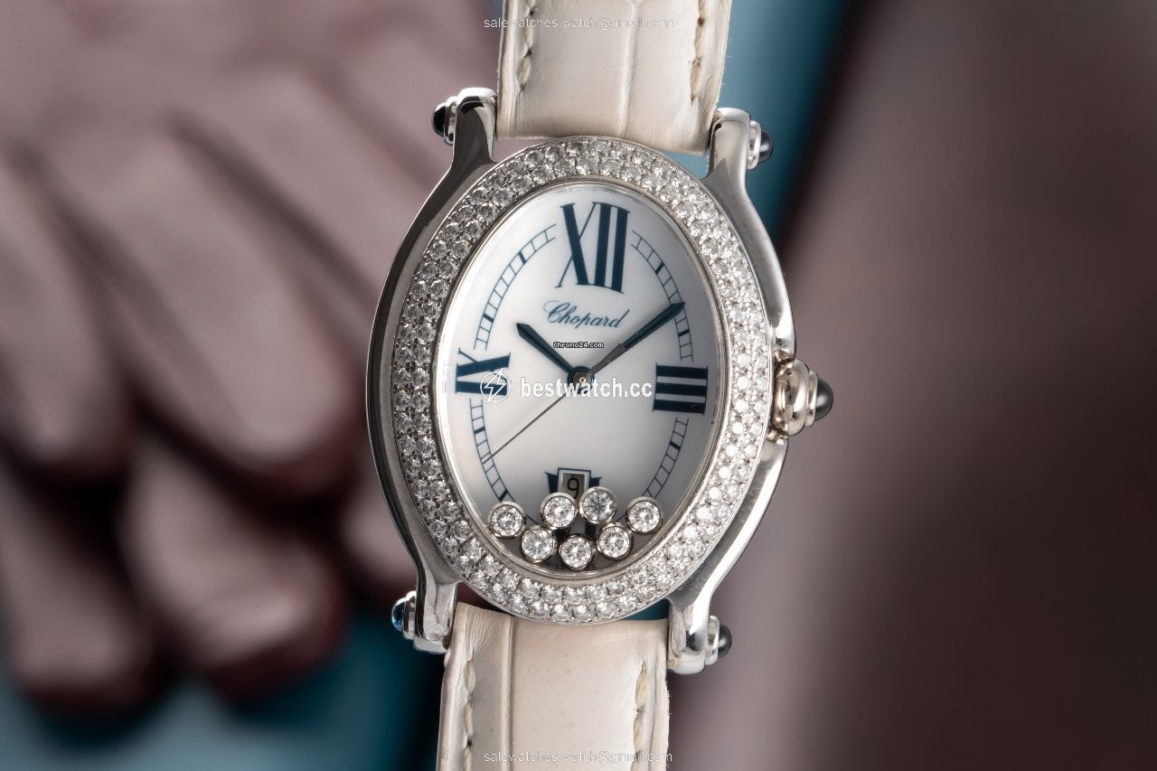 Chopard Happy Sport Womens watch Quartz White gold 27 7012-23