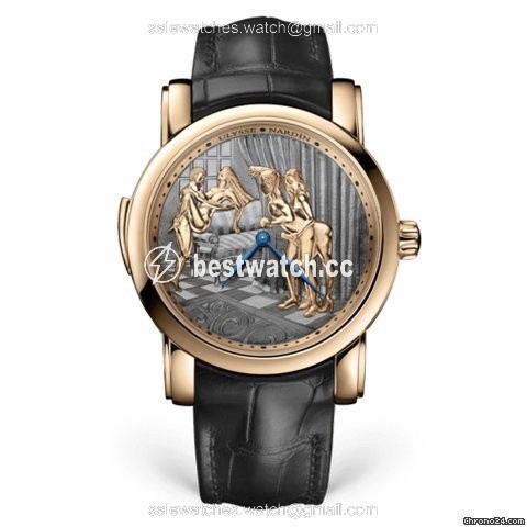 Ulysse Nardin Mens watch Unisex Manual winding Rose gold 736-61 VOYEUR