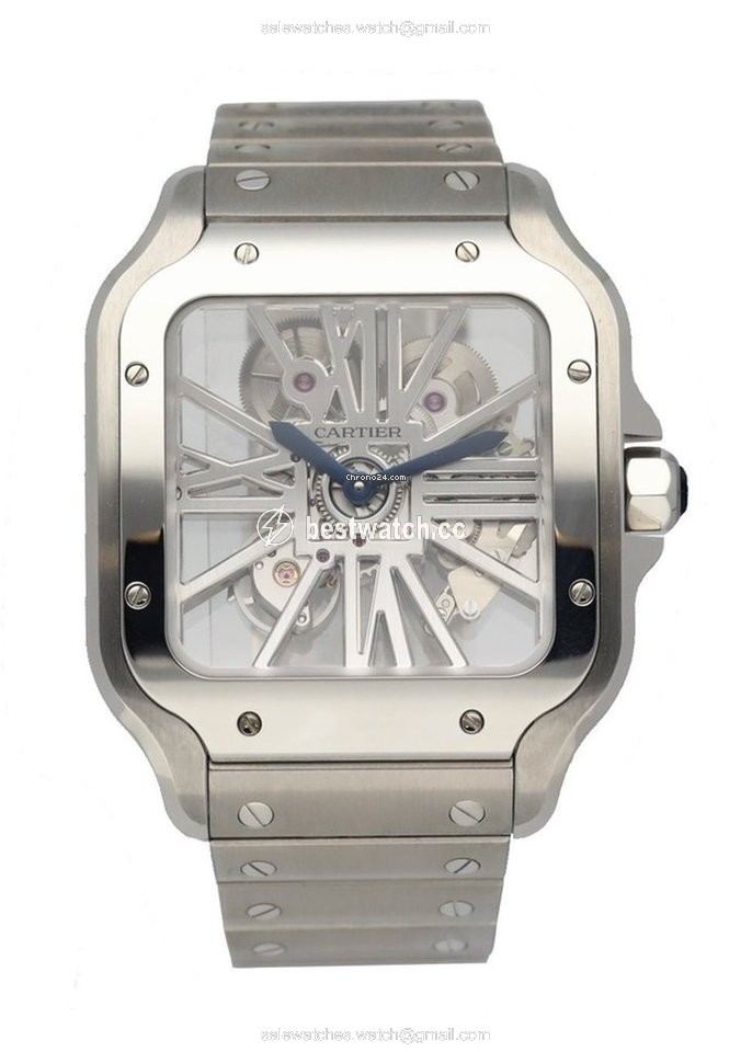 Cartier Santos Mens watch Unisex Manual winding Steel WHSA0015